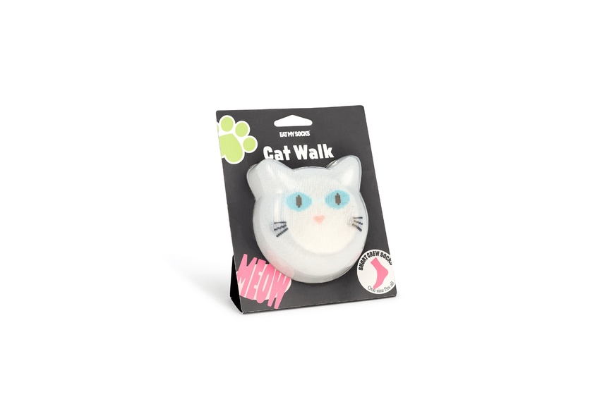 Socks - Cat Walk White