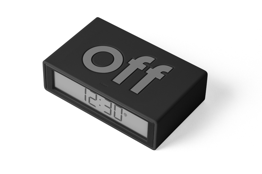 Alarm Clock LCD Screen, Reversible LEXON® FLIP + - Black - 3