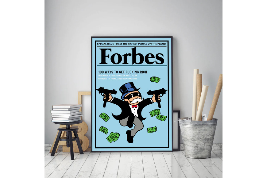 Αφίσα FORBES - Fucking rich - 30 x 40 cm - 1