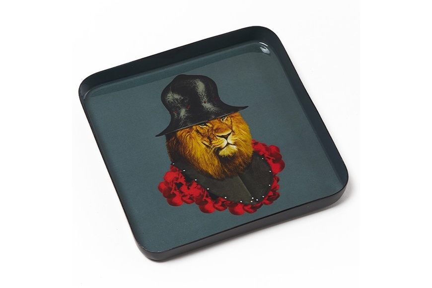 Lion Quichotte Square Tray 15x15 cm - 1