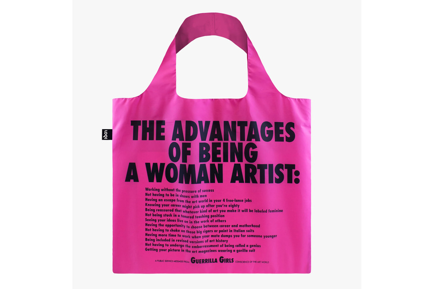 LOQI Bag Recycled | Guerrilla Girls - The Advantages Of Being a Woman - 1 LOQI Bag Recycled | Guerrilla Girls - The Advantages Of Being a Woman - 1