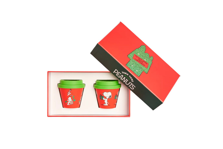 Snoopy Natale 14 Espresso Cups - 2 x 90 ml Snoopy Natale 14 Espresso Cups - 2 x 90 ml