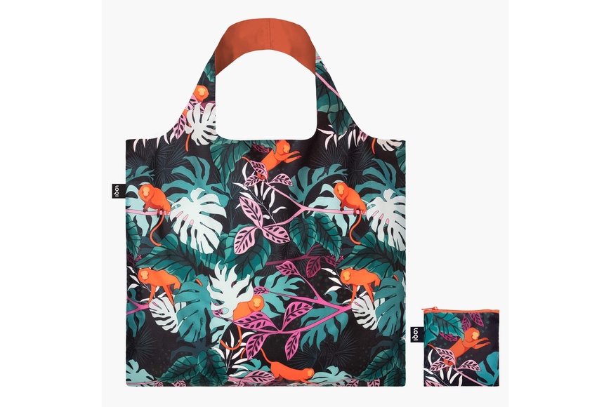 LOQI Bag Recycled | Glitter Power - Mata Monkey - 1 LOQI Bag Recycled | Glitter Power - Mata Monkey - 1