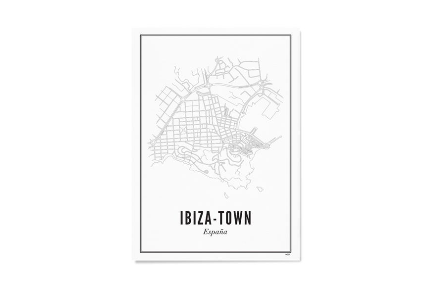 Ibiza - City Print - A4 (21 x 30cm)