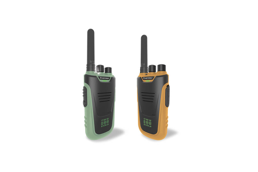 Σετ walkie talkies KIDYTALK για παιδιά KIDYWOLF - Πράσινο & Kίτρινο