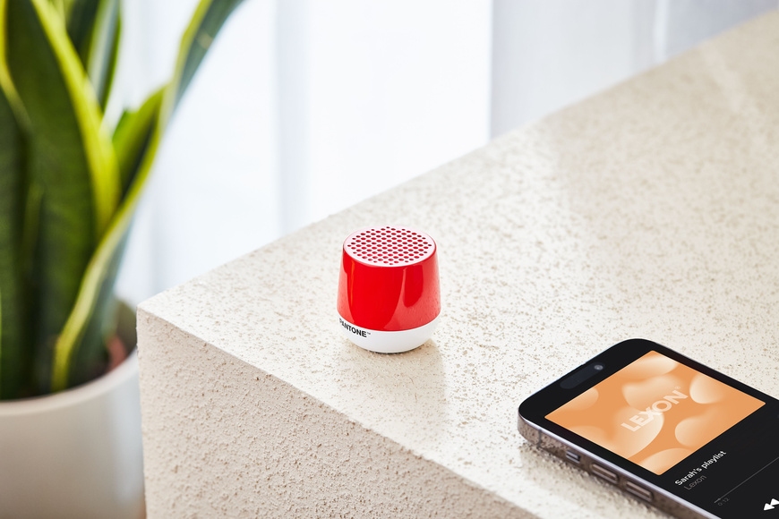 Lexon x Pantone | Wireless Bluetooth Speaker Mino+ - 2035 - 1 Lexon x Pantone | Wireless Bluetooth Speaker Mino+ - 2035 - 1