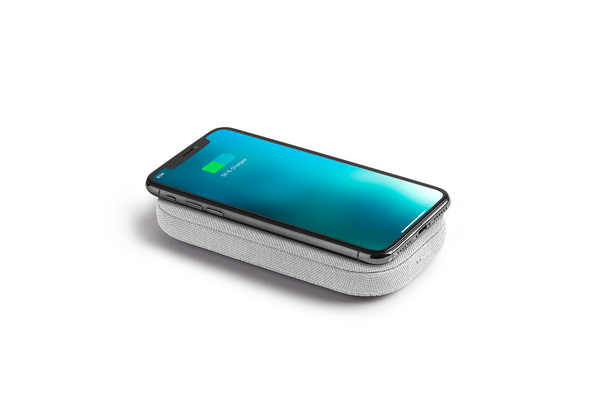 Wireless power bank with 360° Bluetooth® speaker Powersound - Grey - 1