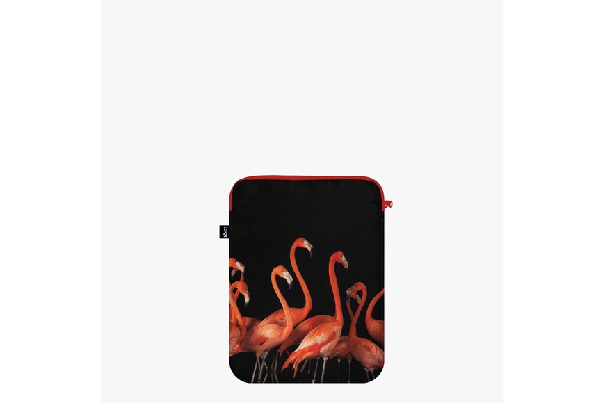 LOQI Laptop Cover Recycled | National Geographic - Flamingos - 5
