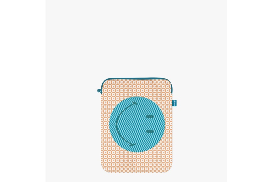 LOQI Laptop Cover | Smiley Tyvek geometric - 1 LOQI Laptop Cover | Smiley Tyvek geometric - 1