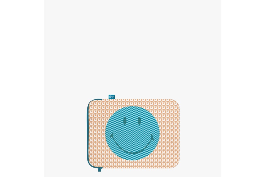 LOQI Laptop Cover | Smiley Tyvek geometric - 2
