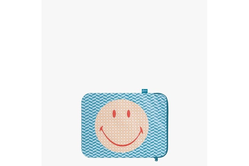 LOQI Laptop Cover | Smiley Tyvek geometric - 3