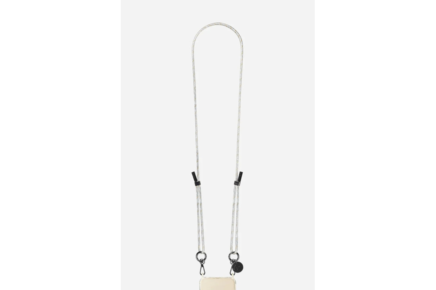 Liam Cell Phone Cord - Silver