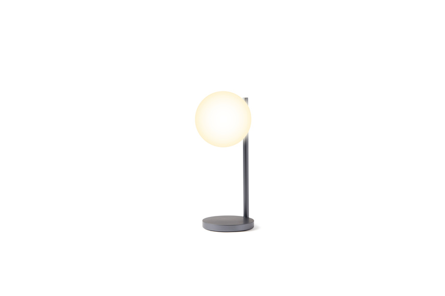 Desk lamp with Charger - LEXON® BUBBLE LAMP - Gun Metal - 1
