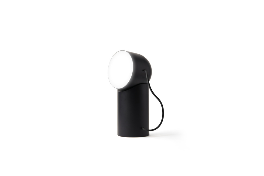 Portable LED lamp with moving head - Black Portable LED lamp with moving head - Black