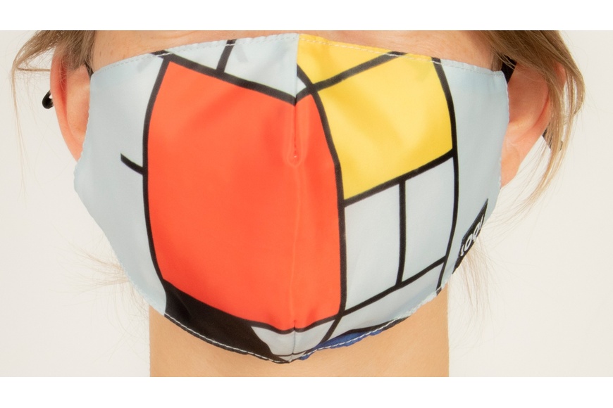 Face Mask | Piet Mondrian - Composition with Red, Yellow, Blue Mask