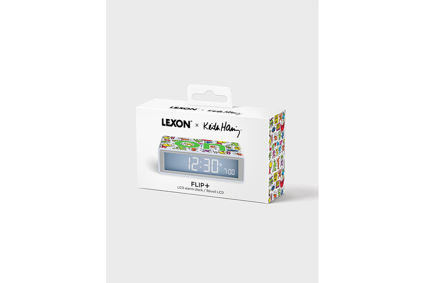 Lexon x Jean-Keith Haring | Flip+ Alarm Clock - Happy W - 2 Lexon x Jean-Keith Haring | Flip+ Alarm Clock - Happy W - 2