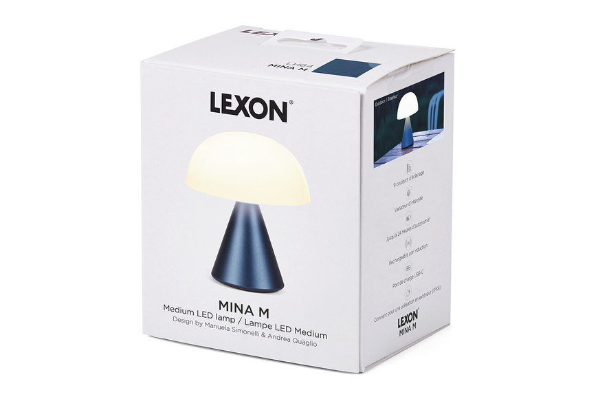 Table Lamp LEXON® Mina, Medium LED - Charcoal - 9