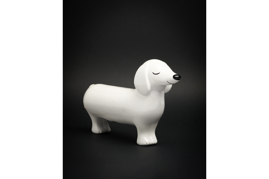 Resin Money Bank Dante White Resin Money Bank Dante White