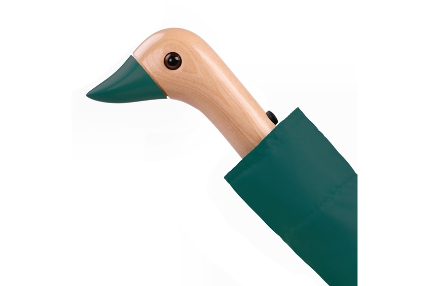 Original Duckhead Ομπρέλα Σπαστή με Χειροποίητο Χερούλι Πάπια - Πράσινο