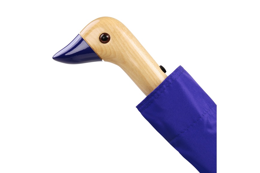 Original Duckhead Ομπρέλα Σπαστή με Χειροποίητο Χερούλι Πάπια - Royal Blue