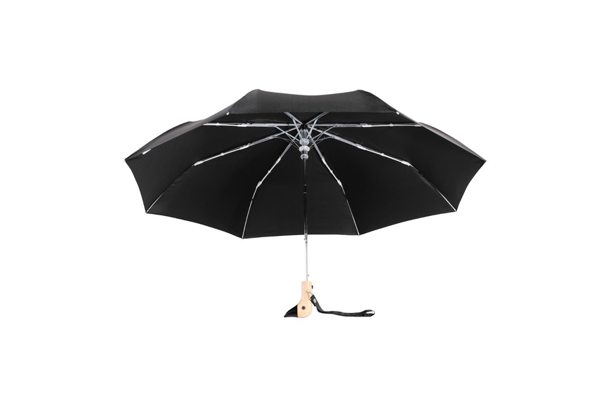 Black Compact Umbrella - 2