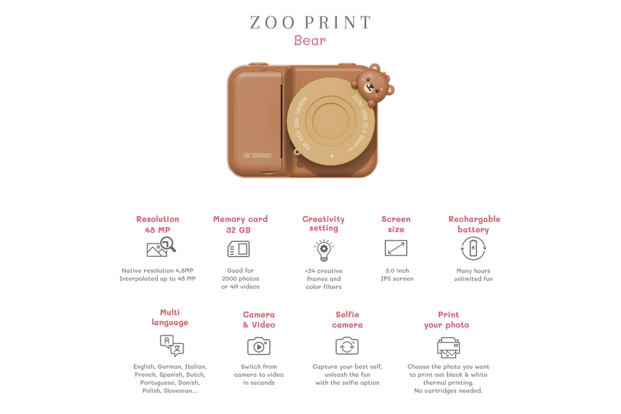 Zoo Print Θερμική Κάμερα - Αρκούδα - 9 Zoo Print Θερμική Κάμερα - Αρκούδα - 9
