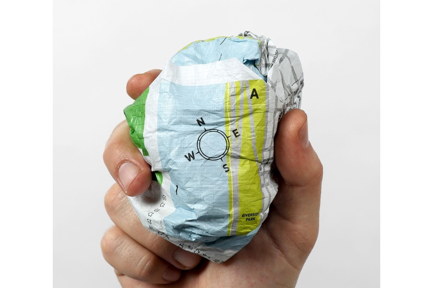 Crumpled City Map Paris - 2 Crumpled City Map Paris - 2