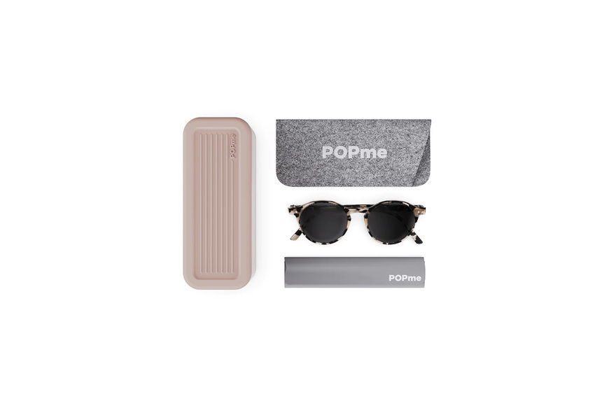 POPme Sunglasses Milano Clear Tortoise - 2