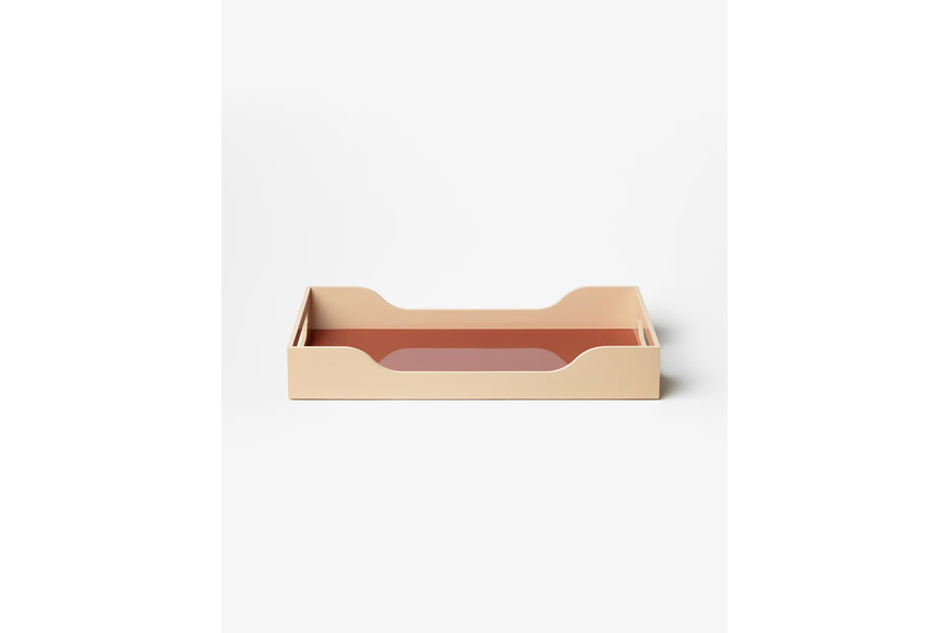 Lacquered Tray - Swell, Maroon/Pink M - 4 Lacquered Tray - Swell, Maroon/Pink M - 4