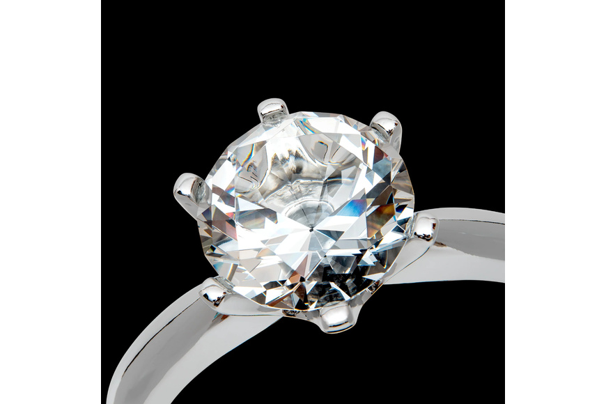 Diamond Ring "LoverSize", Sequenze - 19cm. - 2