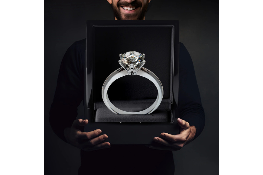 Diamond Ring "LoverSize", Sequenze - 19cm. - 1