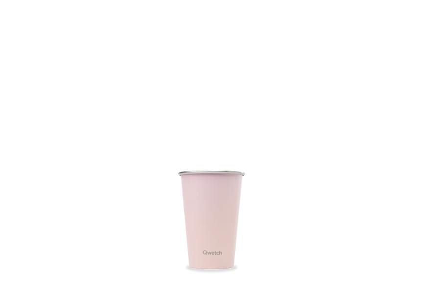 Ποτήρι INOX 0,47L Qwetch ONE Pastel - Ροζ Ποτήρι INOX 0,47L Qwetch ONE Pastel - Ροζ