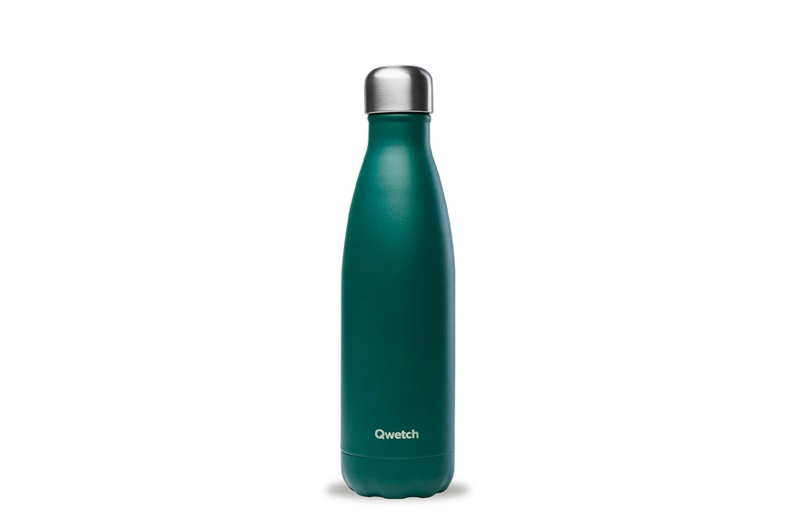 Insulated stainless steel bottle - Matt - Emerald green - 0,5L Qwetch Insulated stainless steel bottle - Matt - Emerald green - 0,5L Qwetch