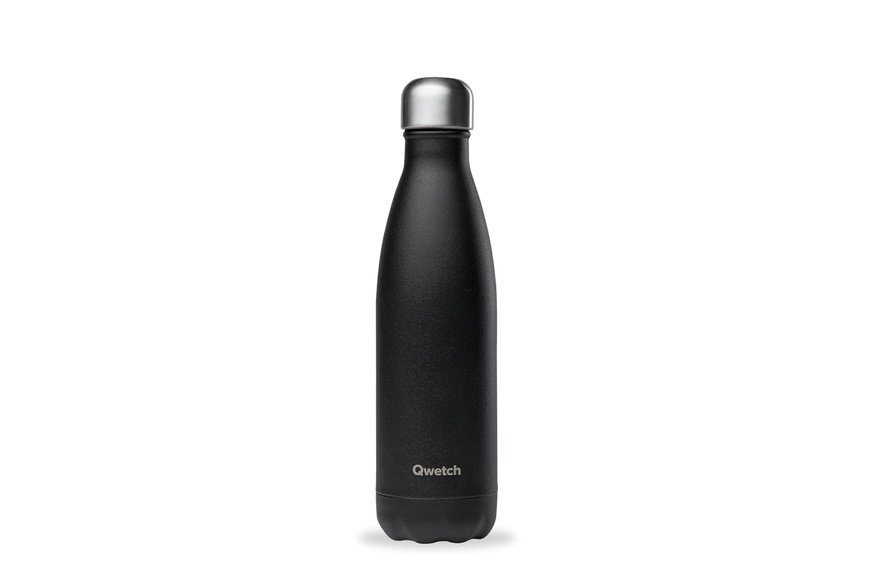 Insulated stainless steel bottle - Matt - Black - 0,5L Qwetch