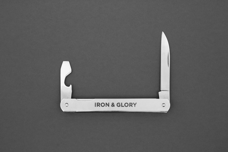 Πτυσσόμενο Πολυεργαλείο Τσέπης Iron & Glory - Ασημί - 2