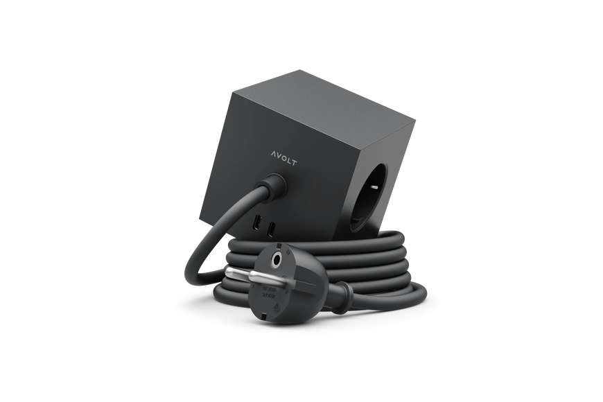 Square 1 with 30W Dual USBC & Magnetic base, 1.8m, Stockholm Black Square 1 with 30W Dual USBC & Magnetic base, 1.8m, Stockholm Black