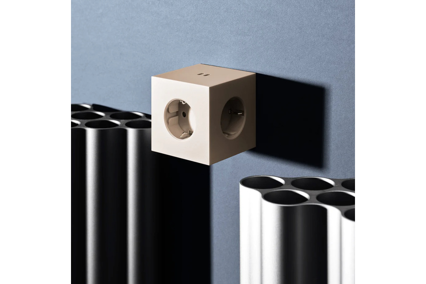 Square 2 Socket extender with 30W Dual USBC, Beige - 4 Square 2 Socket extender with 30W Dual USBC, Beige - 4