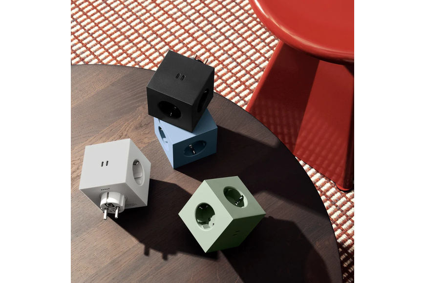 Square 2 Socket extender with 30W Dual USBC, Oak Green - 3 Square 2 Socket extender with 30W Dual USBC, Oak Green - 3