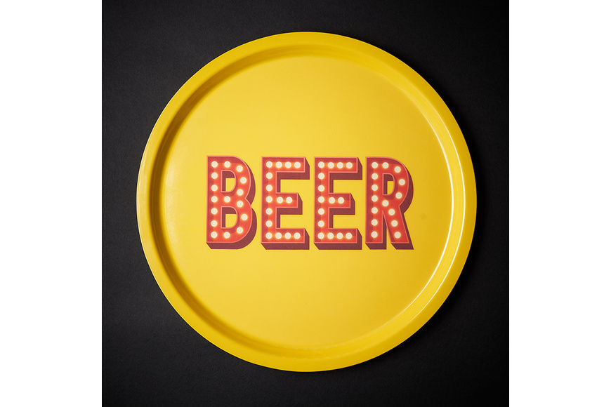 Round Trays - Beer Large 33 cm Round Trays - Beer Large 33 cm