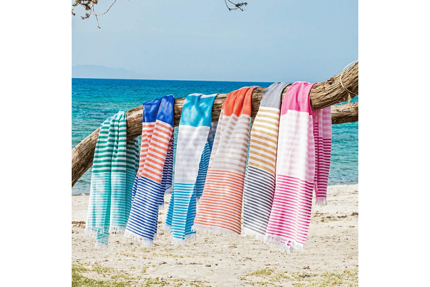 Πετσέτα Towel To Go σε συσκευασία Δώρου  1.80 x 1.00 m Bali - Γκρι / Μουσταρδί - 3