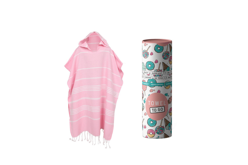 Παιδικό Poncho Towel to Go σε συσκευασία Δώρου 1.80 x 1.00 m - Ροζ Παιδικό Poncho Towel to Go σε συσκευασία Δώρου 1.80 x 1.00 m - Ροζ