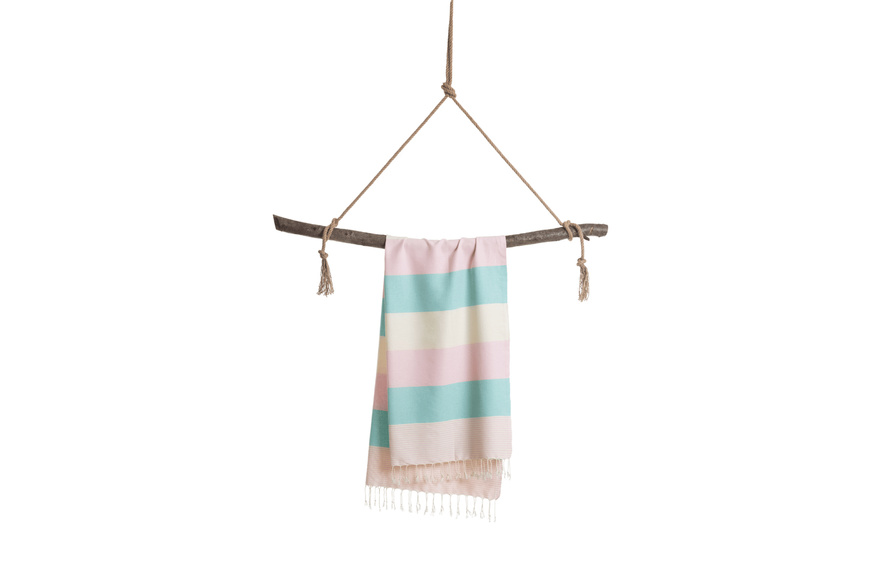 Πετσέτα Towel To Go σε συσκευασία Δώρου  1.80 x 1.00 m Palermo - Πράσινο Μέντας / Ροζ - 2