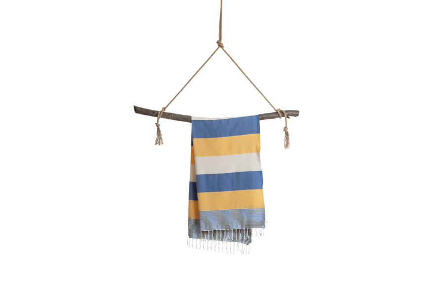 Πετσέτα Towel To Go σε συσκευασία Δώρου  1.80 x 1.00 m Palermo - Μπλε / Κίτρινο - 1