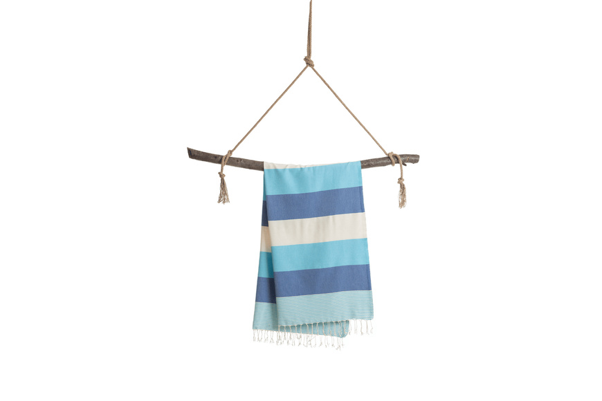Πετσέτα Towel To Go σε συσκευασία Δώρου  1.80 x 1.00 m Palermo - Μπλε / Τιρκουάζ - 3