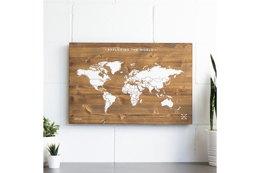 Woody Map - Wooden Edition - L 60 x 40cm