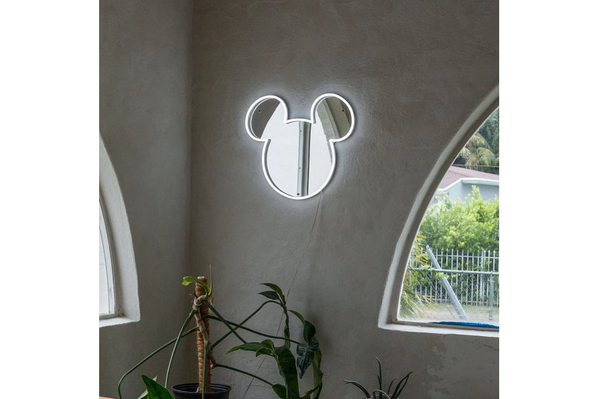 Επιτοίχιος Καθρέφτης Neon LED 50 x 44 cm - Disney Mickey - 1