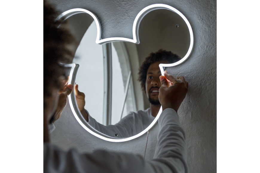 Επιτοίχιος Καθρέφτης Neon LED 50 x 44 cm - Disney Mickey - 2