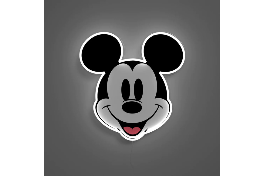 Neon LED Lamp 25.5 x 26 cm - Disney Mickey Printed Face