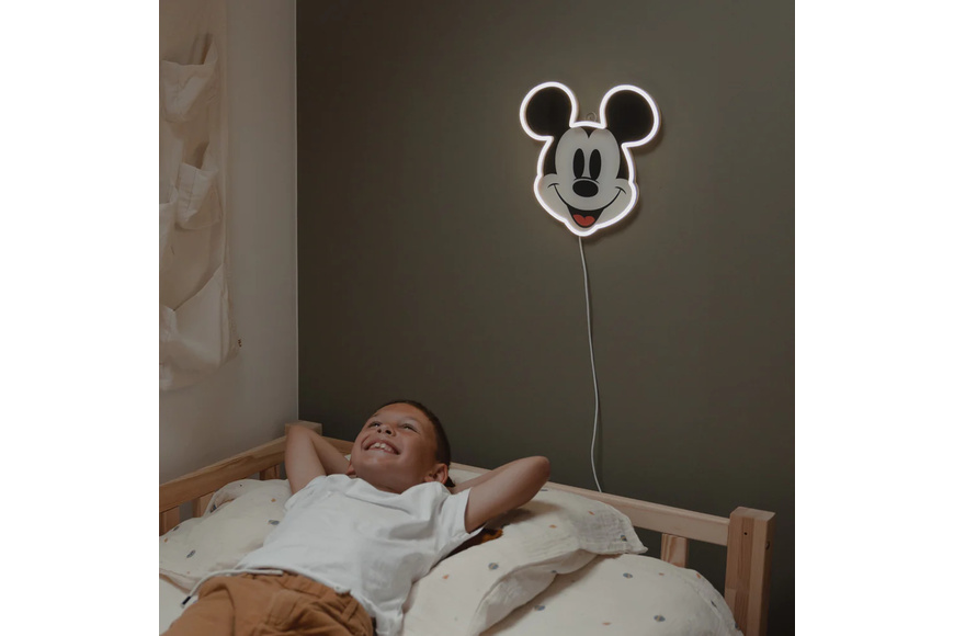 Neon LED Lamp 25.5 x 26 cm - Disney Mickey Printed Face - 3