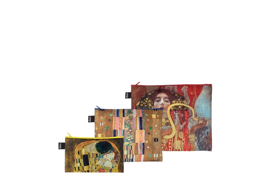 LOQI Σετ Τσαντάκια Recycled | GUSTAV KLIMT LOQI Σετ Τσαντάκια Recycled | GUSTAV KLIMT